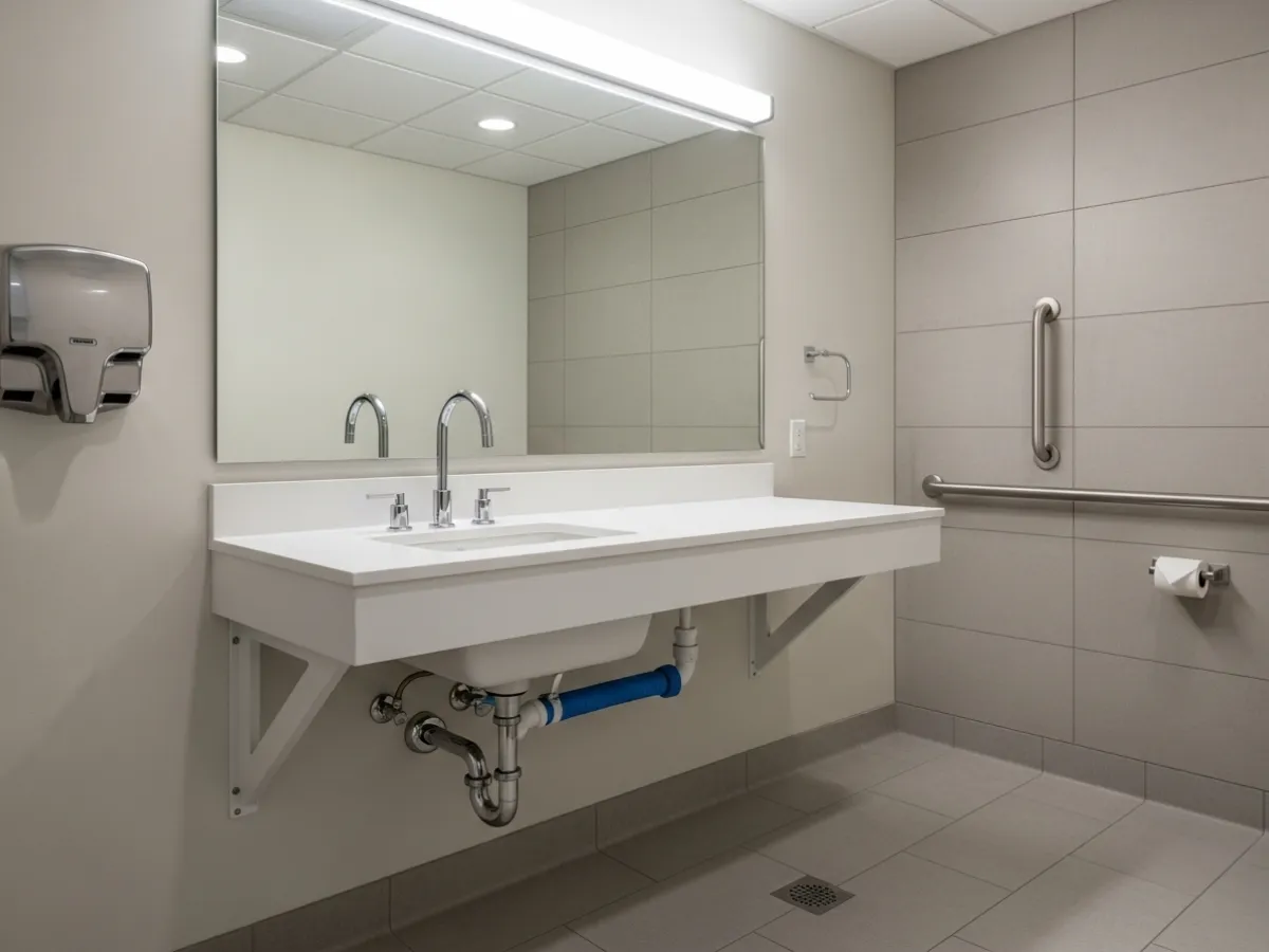 ADA-Compliant Sink and Vanity Setup
