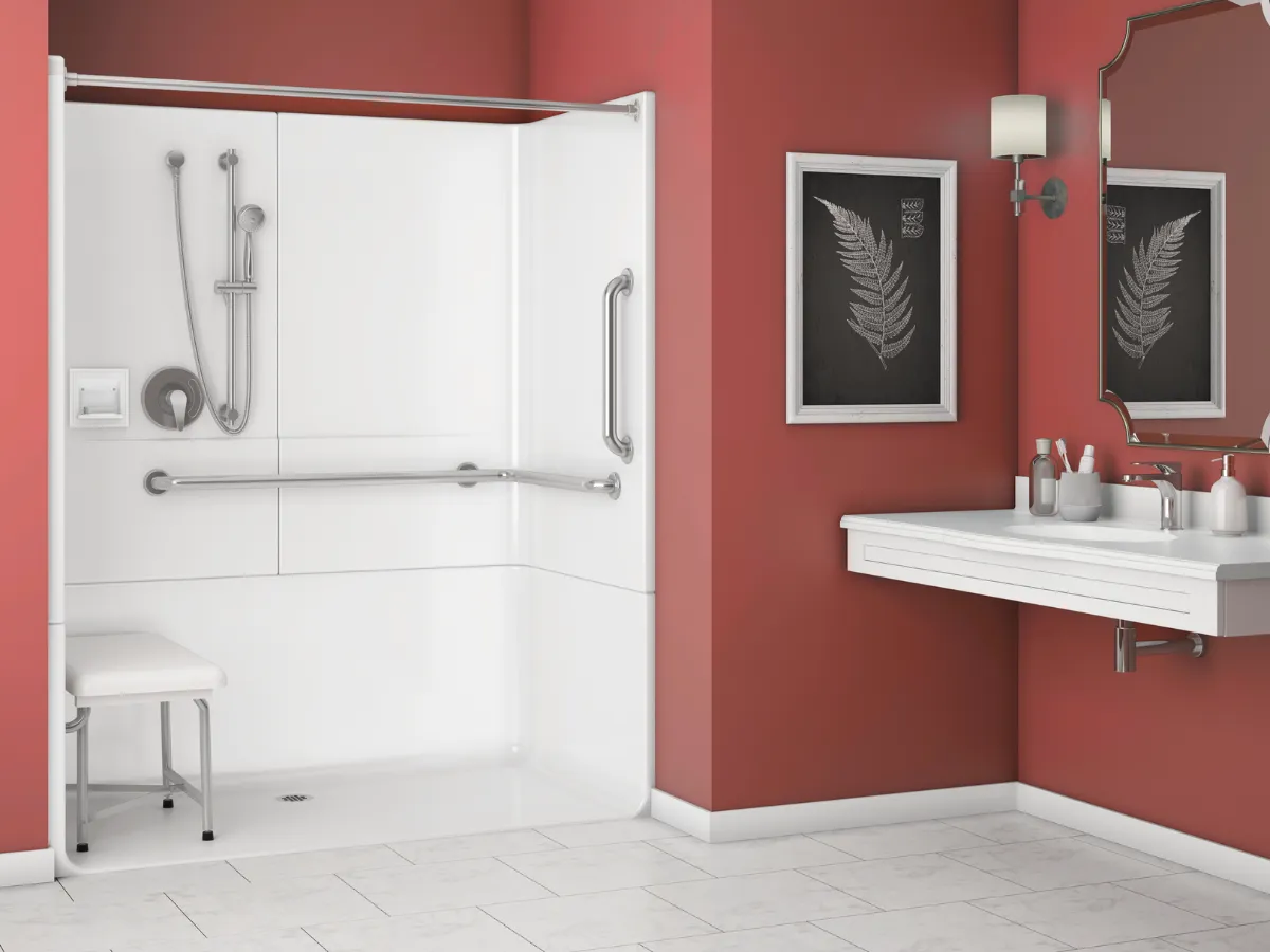 Barrier-Free Shower Installation