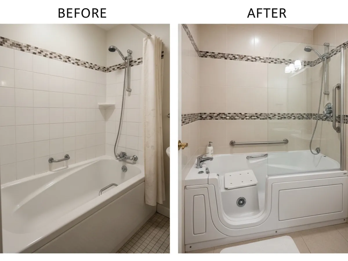 Bathtub to Walk-In Tub Conversions