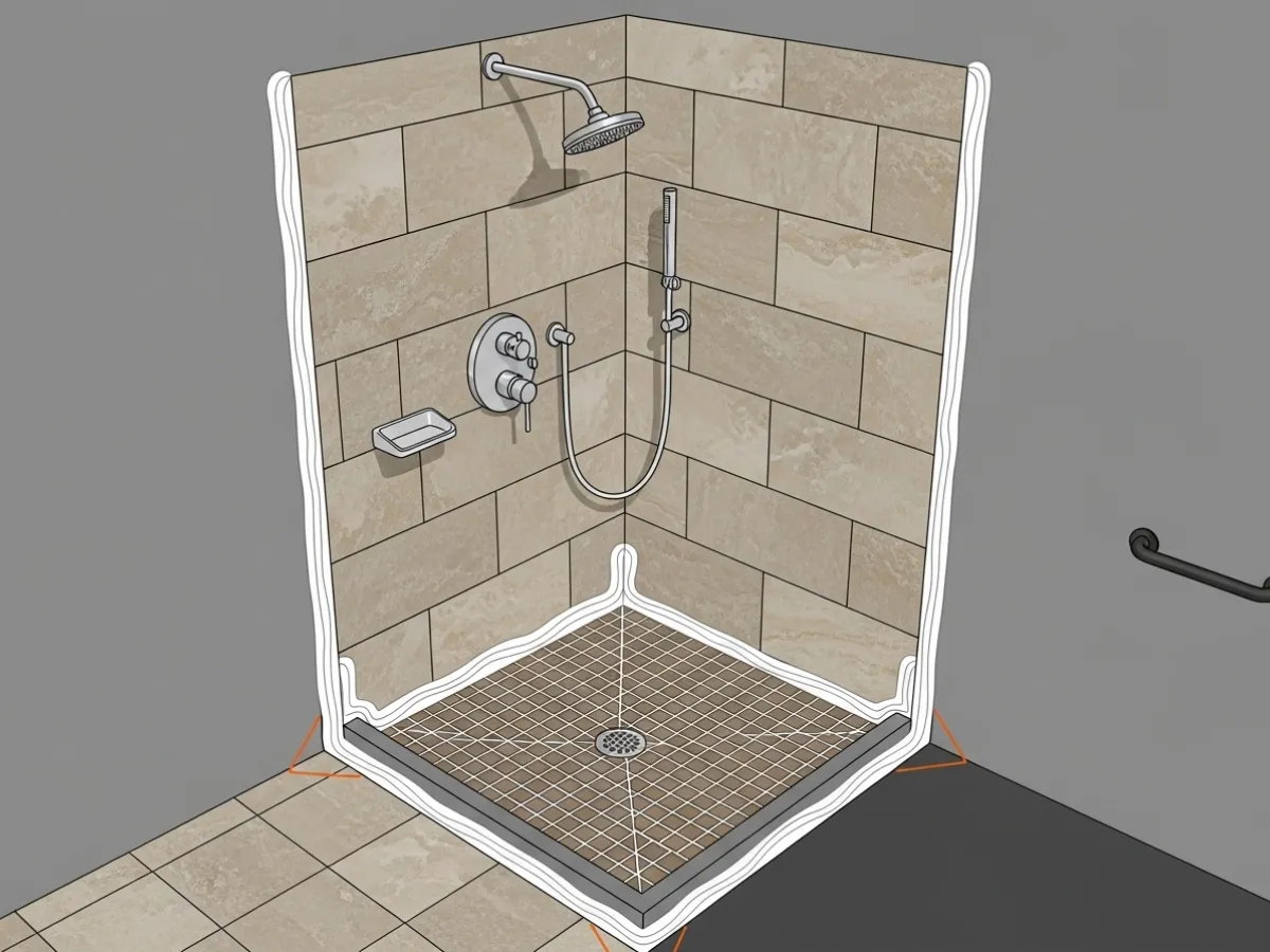 Shower Waterproofing Preparation