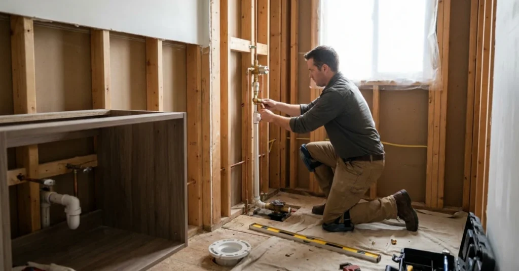 How to Plan Plumbing for a Kitchen or Bathroom Remodel