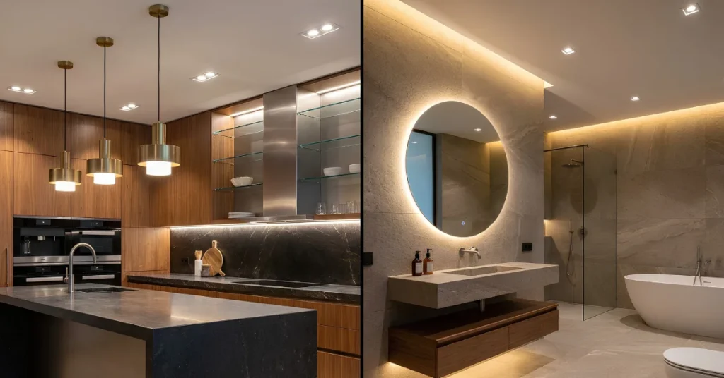 Best Kitchen and Bathroom Lighting Ideas for 2026